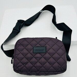 NWOT Vooray Quilted Crossbody Dark Purple 8"x6" Multi-Pocket